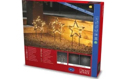 Sparv Stjärnor på Markspett 3-Pack 35cm Amber IP44