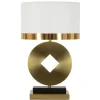 Spazio Bordslampa Mynt 53cm Vit/Guld