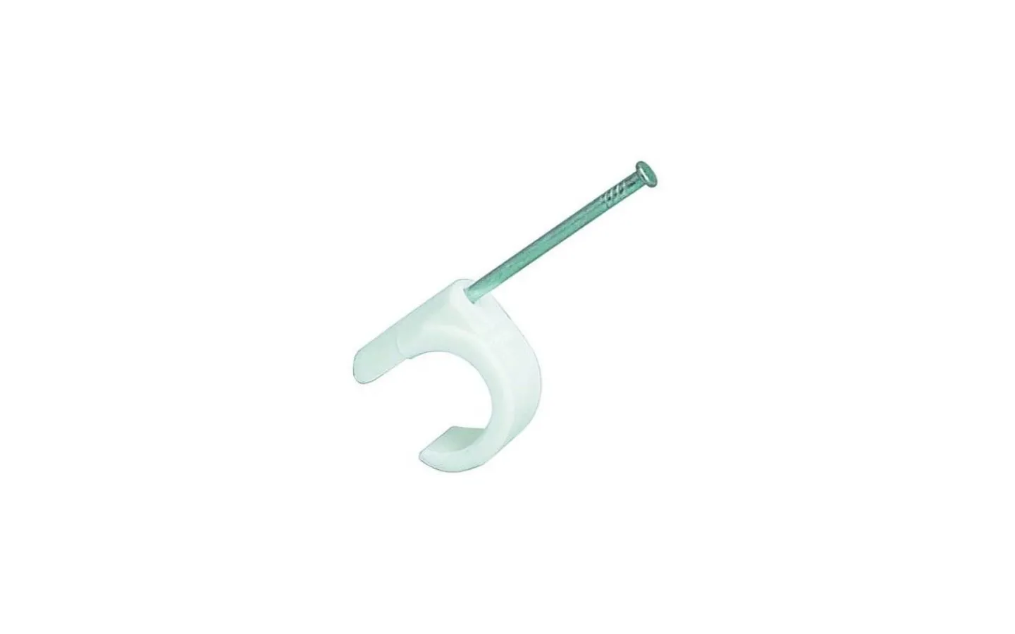 Malmbergs Spikklammer, Vit, För kabel 5-7 mm, 20 mm, 20 st* Fäst & Kopplingsmaterial