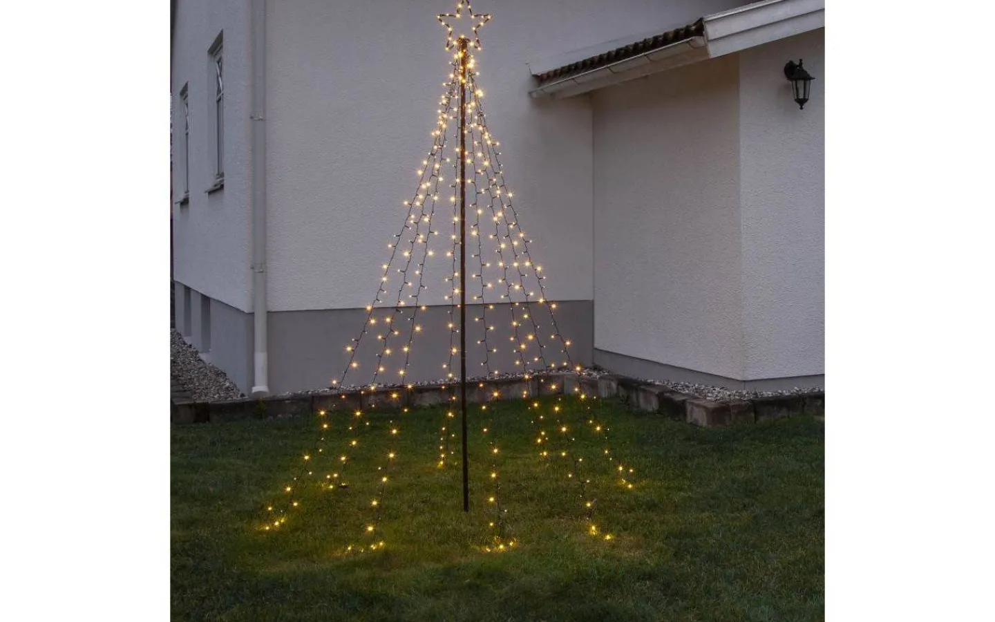 Julpynt Utomhus<Star Trading Spiky Gran Utomhusdekoration 2,35m Svart IP44