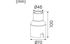 Hidealite Spot Up Multi 230V 3000K 3W IP67* Markbelysning