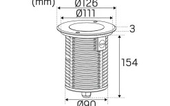 Hidealite Spot Up Multi 230V Tilt 3000K 7W IP67* Markbelysning