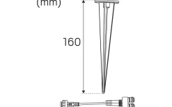 Spotlight System Garden 3000K 0,8W 12V IP67