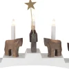 Star Trading Staffans Fålar Adventsljusstake Vit 29cm* Visa Alla Adventsljusstakar|Adventsljusstakar 0-30 Cm