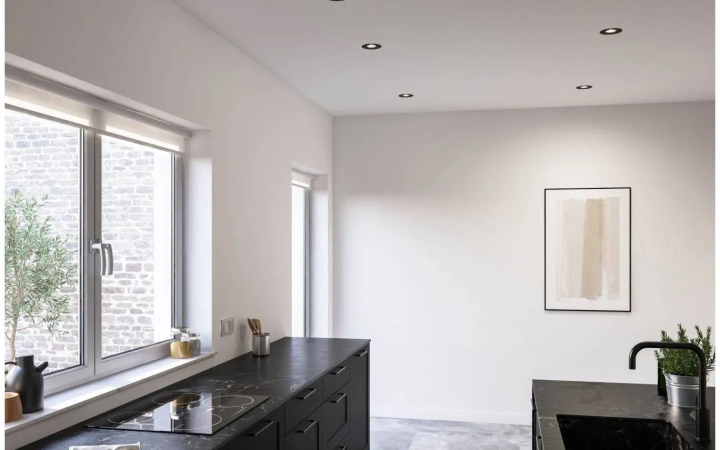 230V Led Spotlights<Nordlux Stake Spotlight 2700K 450lm 6W Svart