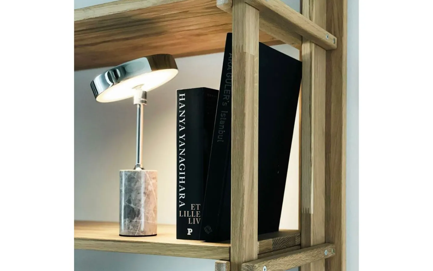 Uppladdningsbara Lampor Inomhus|Bordslampor<Dyberg Larsen Starlight Uppladdningsbar Bordslampa 25cm LED 3000K 2W Krom/Grå Marmor