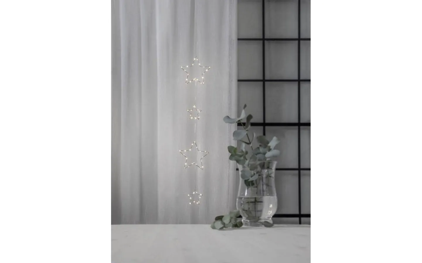 Star Trading Stars Dew Drop Ljusslinga 1,05m Varmvit* Inomhusdekorationer Batteri