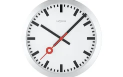 NeXtime Station II Väggklocka Ø30cm Vit* Väggklockor