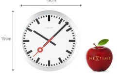 Väggklockor<NeXtime Station II Väggklocka Ø19cm Vit