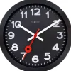NeXtime Station Numbers Väggklocka 35 cm Svart/Svart* Väggklockor