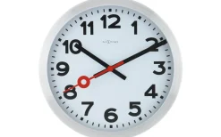 Station Väggklocka Ø30cm Vit