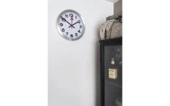 Station Väggklocka Ø30cm Vit