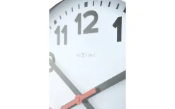 Station Väggklocka Ø30cm Vit