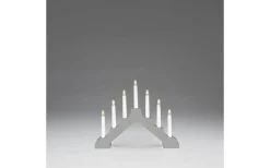 Konstsmide Stella Batteridriven Adventsljusstake LED 28cm Grå* Batteridrivna Adventsljusstakar|Visa Alla Adventsljusstakar