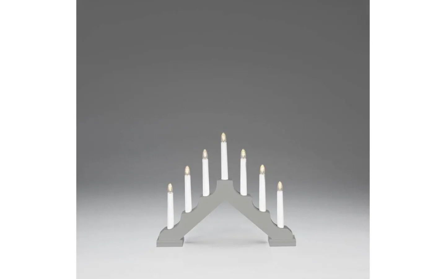 Konstsmide Stella Batteridriven Adventsljusstake LED 28cm Grå* Batteridrivna Adventsljusstakar|Visa Alla Adventsljusstakar