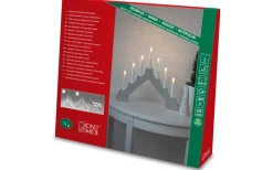 Batteridrivna Adventsljusstakar|Visa Alla Adventsljusstakar<Konstsmide Stella Batteridriven Adventsljusstake LED 28cm Vit