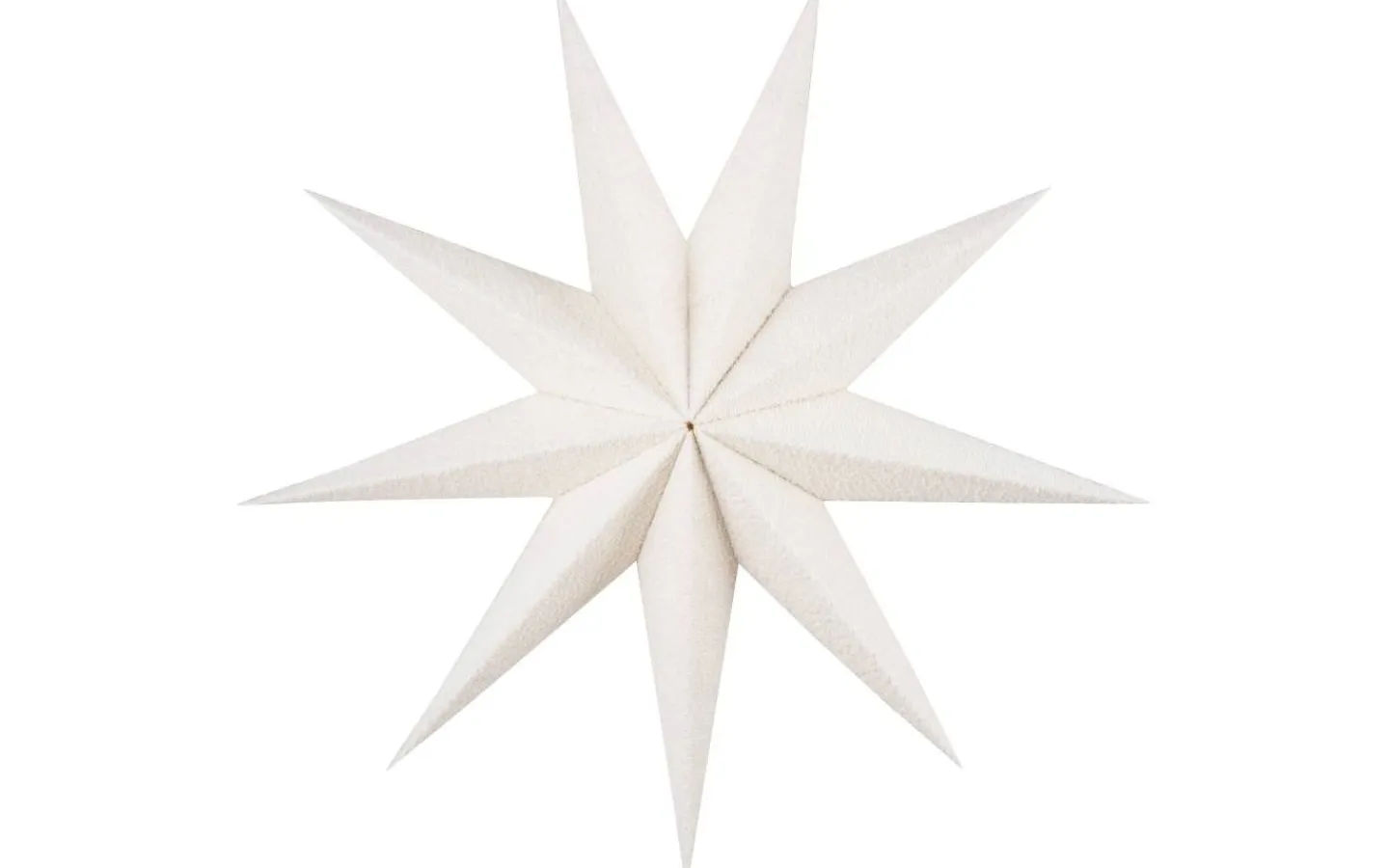 Visa Alla Julstjärnor|Julstjärnor Utan Sladd<Globen Lighting Stella Julstjärna 75cm Vit Bouclé