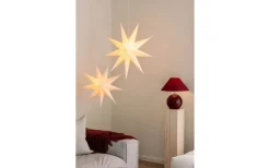 Visa Alla Julstjärnor|Julstjärnor Utan Sladd<Globen Lighting Stella Julstjärna 75cm Vit Bouclé