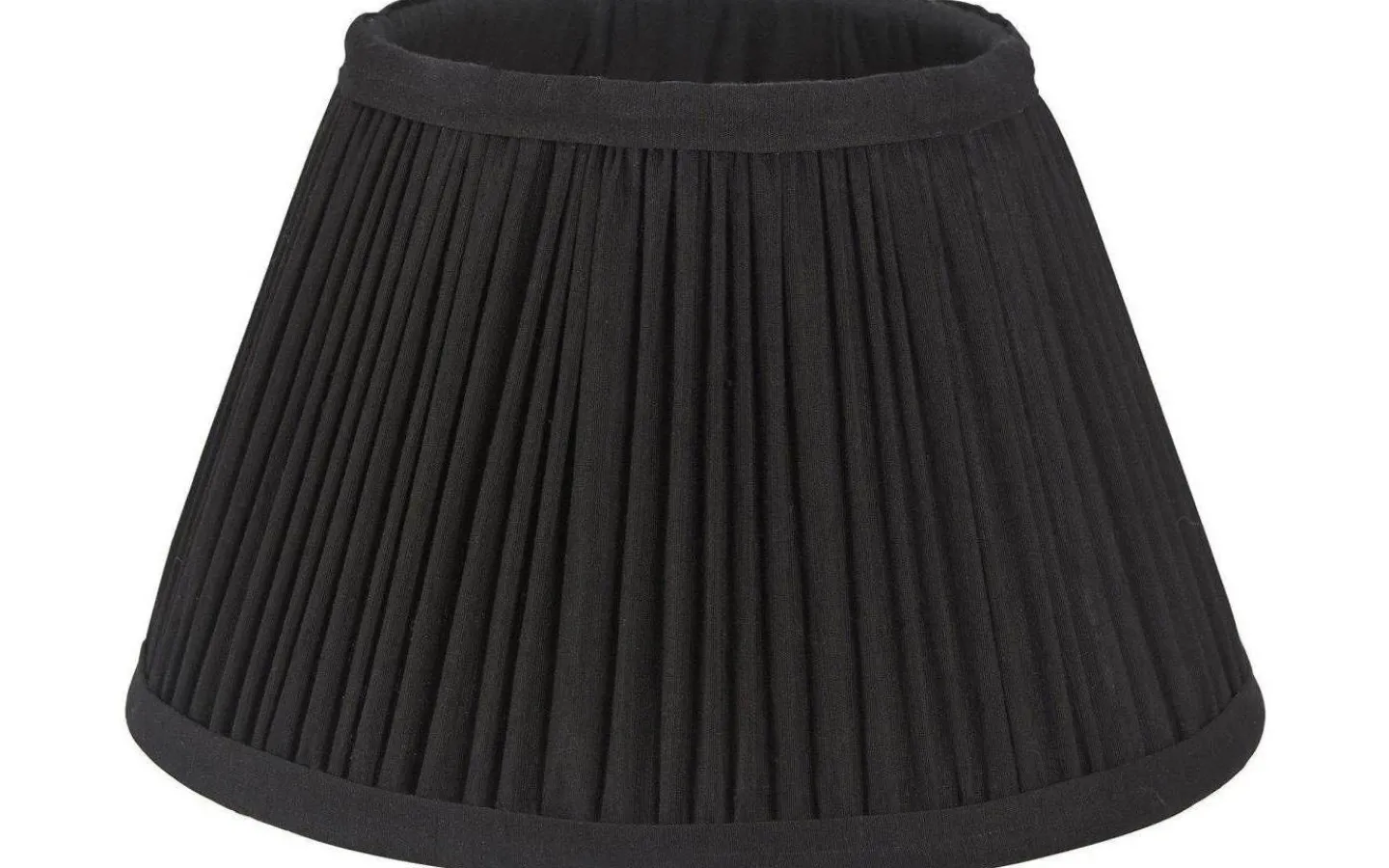 Enfärgade Runda Lampskärmar|Plisserade Lampskärmar<PR Home Stella Lampskärm Ø25cm Svart