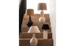 Enfärgade Runda Lampskärmar|Plisserade Lampskärmar<PR Home Stella Lampskärm Ø25cm Svart