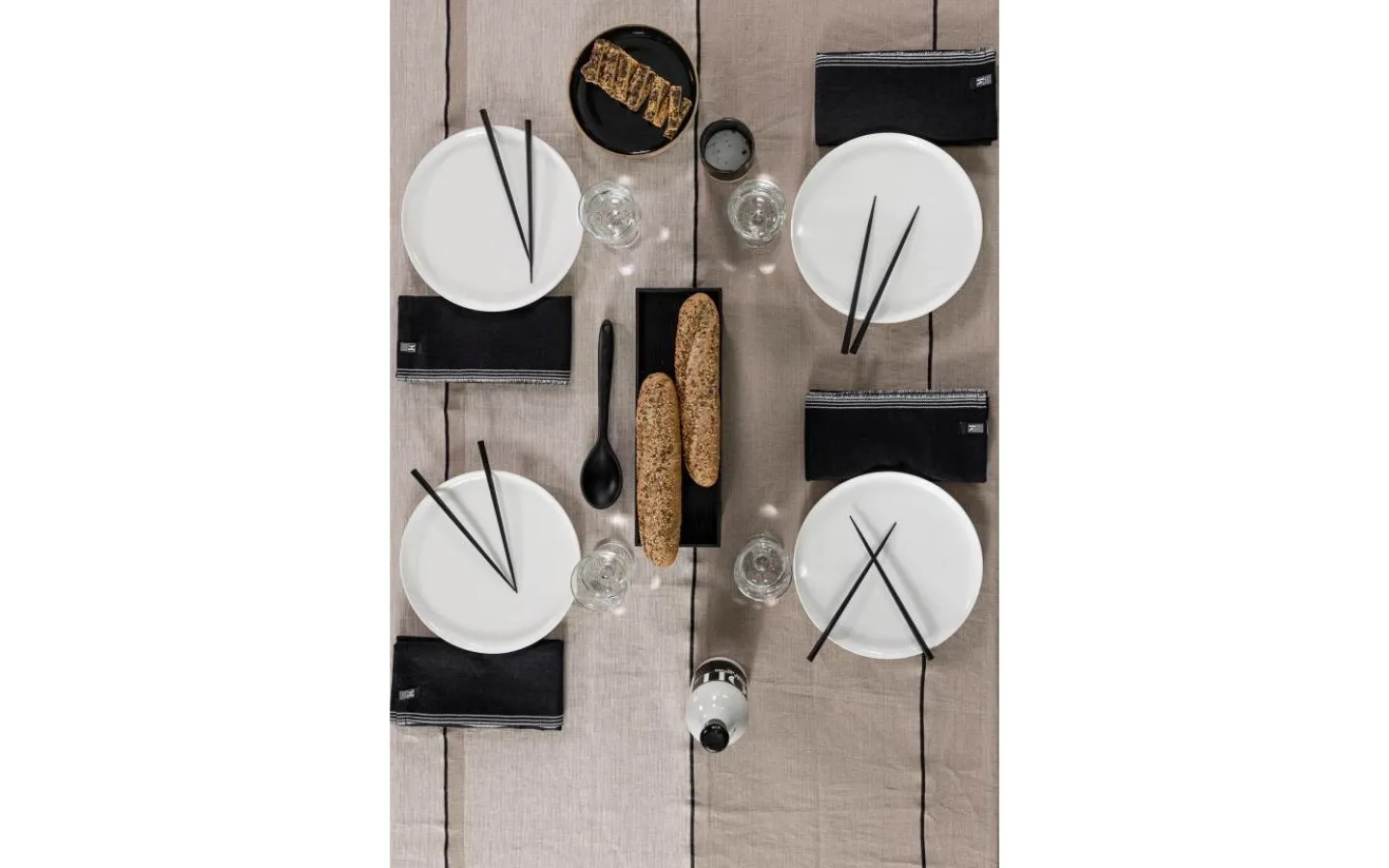 Markslojd Stenhild Servetter Svart 2-pack* Servetter & Servettringar