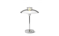 Halo Design Stepp 1-2-3 Uppladdningsbar Bordslampa LED 2,5W 2700K 28cm Krom IP54* Uppladdningsbara Lampor Utomhus|Uppladdningsbara Lampor Utomhus