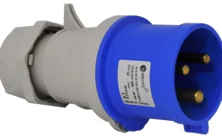 Stickpropp, 16A, 2P+J, 6h, 230V, IP44