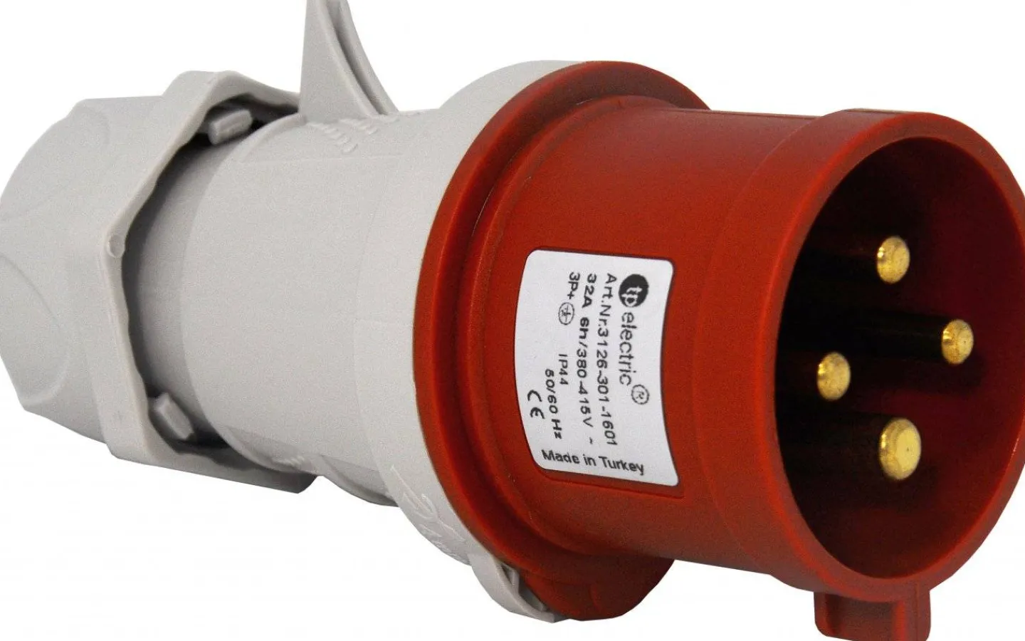 Cee,Skarvkabel,Central,Dimmrar<Malmbergs Stickpropp, 16A, 3P+J, 6h, 400V, IP44