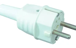 Stickkontakter & Skarvuttag<Malmbergs Stickpropp, Med jord, Vit, IP44