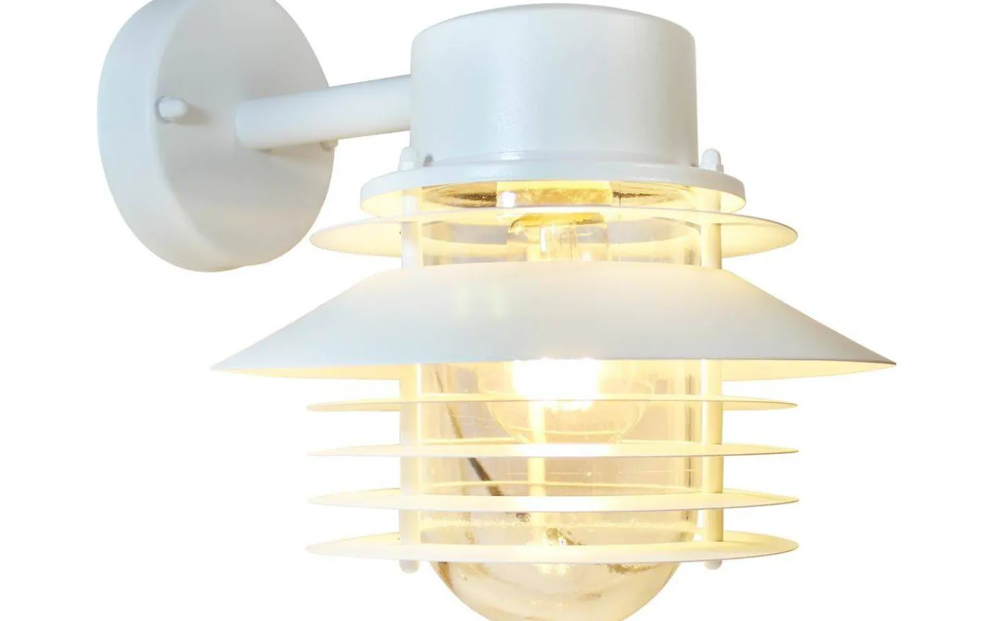 Llitt Stig Down Vägglykta E27 Vit IP44* Vägglyktor