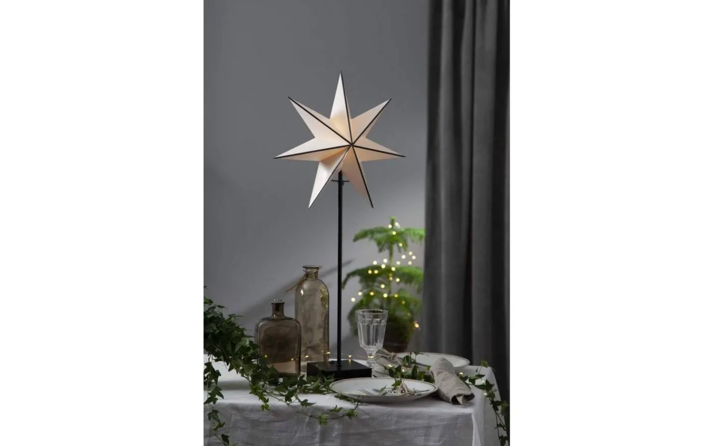Star Trading Stjärna på fot Astro, Batteridriven 74cm Vit* Visa Alla Julstjärnor|Julstjärnor På Fot