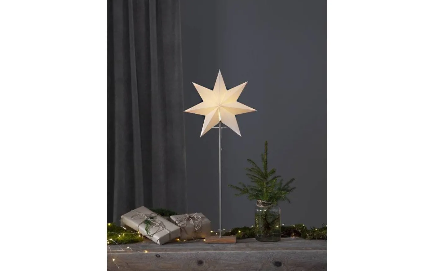 Stjärna på fot Totto 80cm Ek