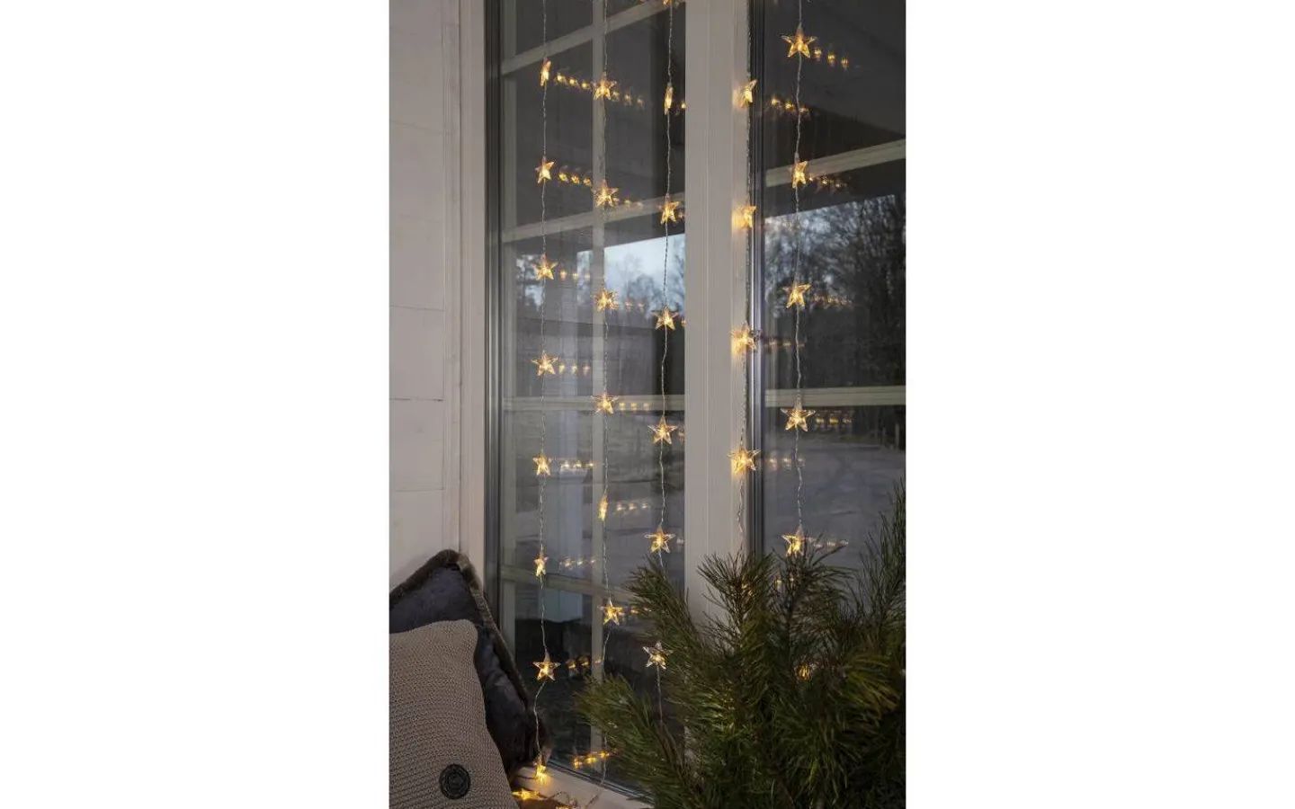 Star Trading Stjärngardin 0,9x2m 50L Varmvit Inomhus* Ljusgardiner Och Istappsslingor|Julpynt Inomhus