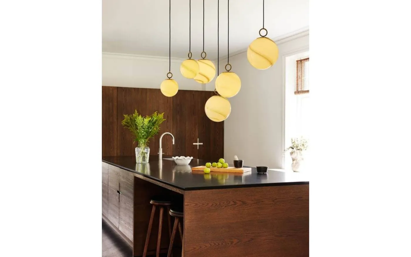 Stockholm Fönsterlampa Ø18cm Marble Grå