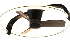 Reality Stockholm Takfläkt 74cm LED mattsvart* Takfläktar