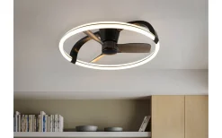 Reality Stockholm Takfläkt 74cm LED mattsvart* Takfläktar