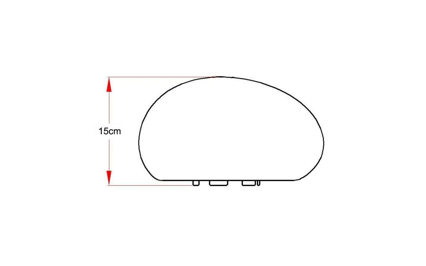 Lightson Stone 25cm LED 90lm 2W* Lightson Garden Plug & Play