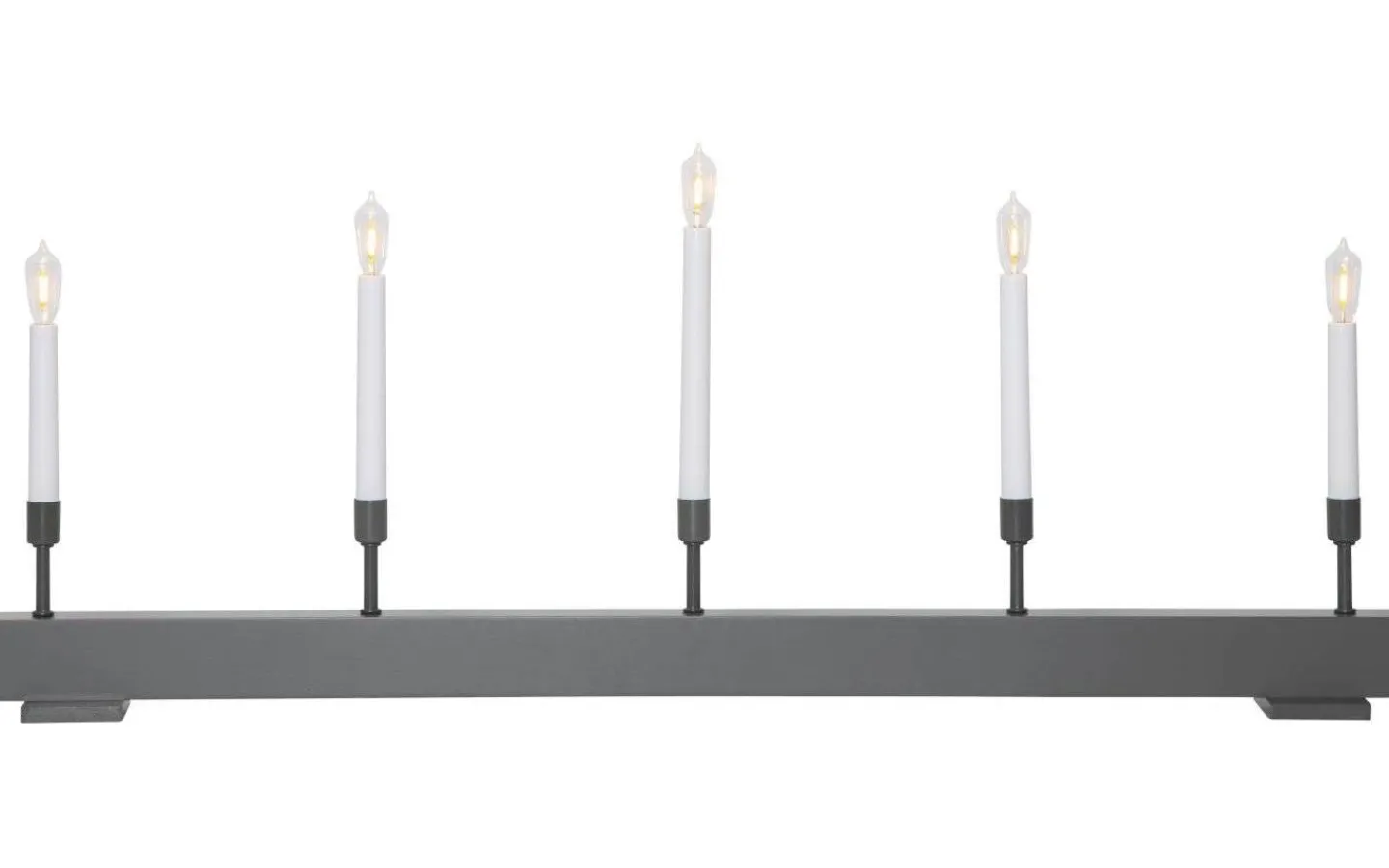 Visa Alla Adventsljusstakar|Adventsljusstakar 31-60 Cm<Star Trading Storm Ljusstake LED Grå 35cm