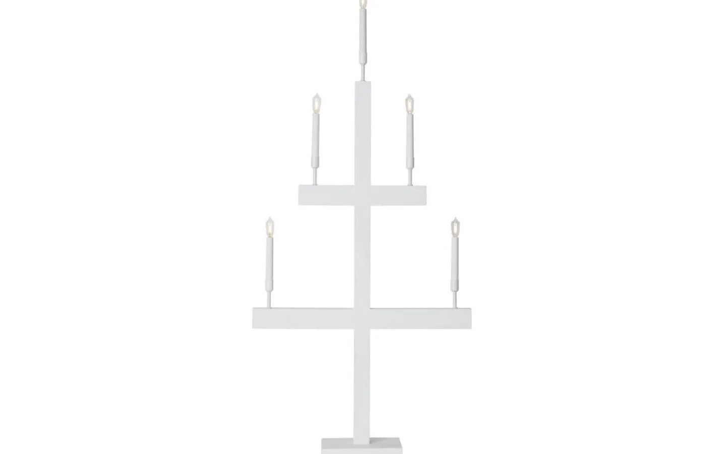 Visa Alla Adventsljusstakar|Adventsljusstakar 61-120 Cm<Star Trading Storm Ljusstake LED Vit 118cm