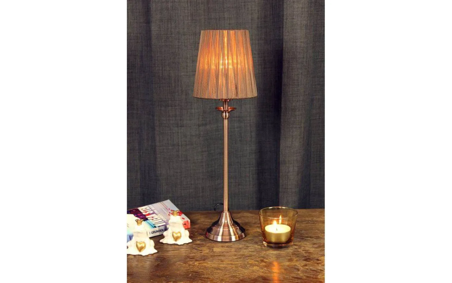 Oriva Straight Lampfot 39cm Koppar* Lampfötter