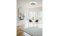 Stralsund Takfläkt 49cm LED RGBW grå stjärnljus