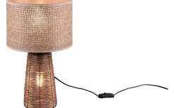 Straw Bordslampa 2xE27 brun/rotting