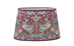 Strawberry Thief Oval Lampskärm 20cm Plum William Morris