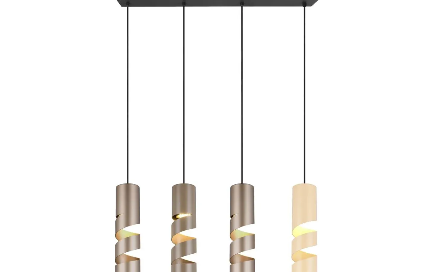 Avlånga Taklampor<Trio Lighting Stream Takpendel 4-delad GU10 flerfärgad