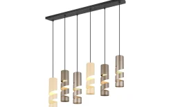 Trio Lighting Stream Takpendel 6-delad GU10 flerfärgad* Avlånga Taklampor