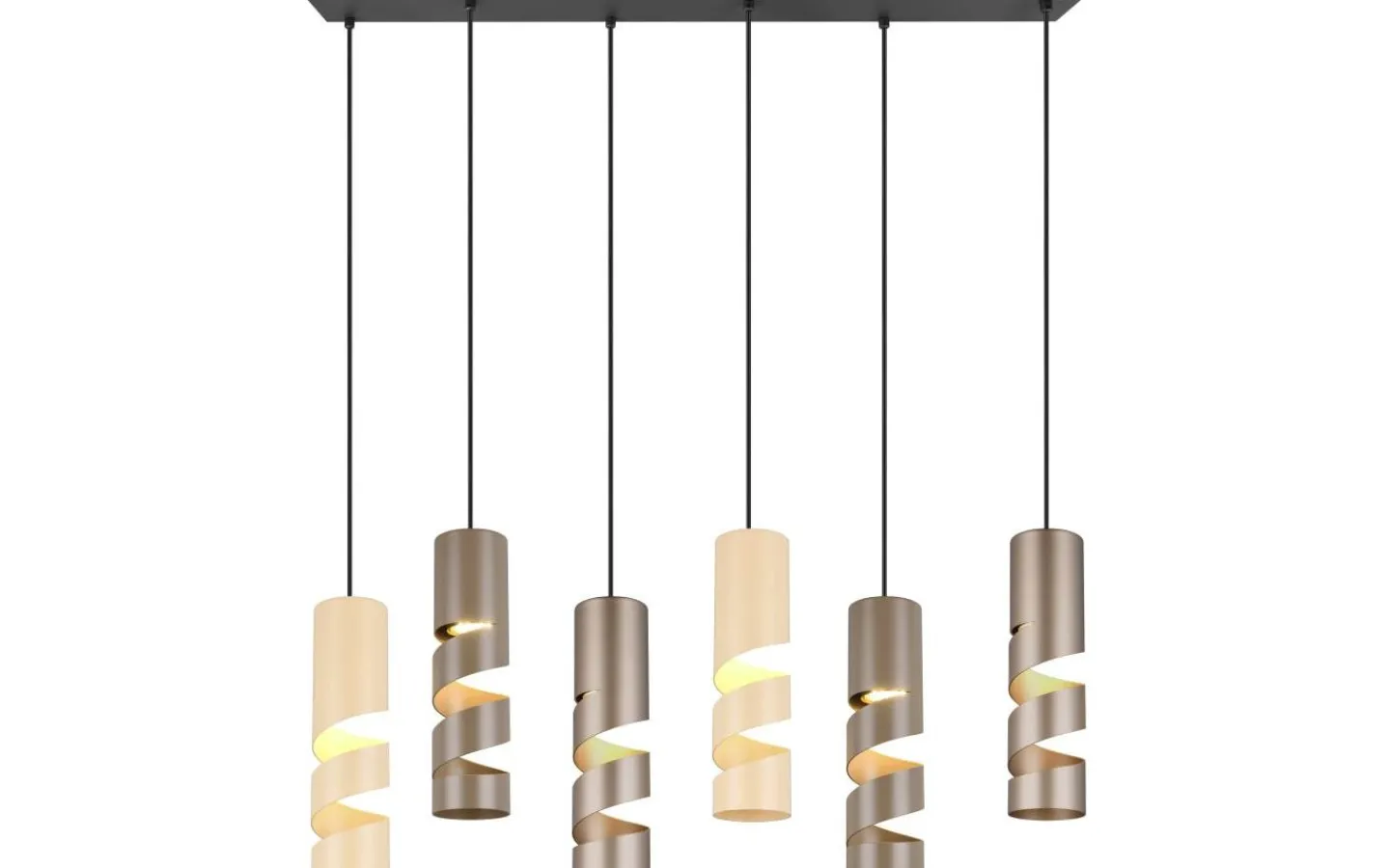 Trio Lighting Stream Takpendel 6-delad GU10 flerfärgad* Avlånga Taklampor