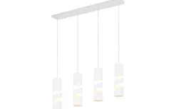 Avlånga Taklampor<Trio Lighting Stream Takpendel 4-delad GU10 matt vit