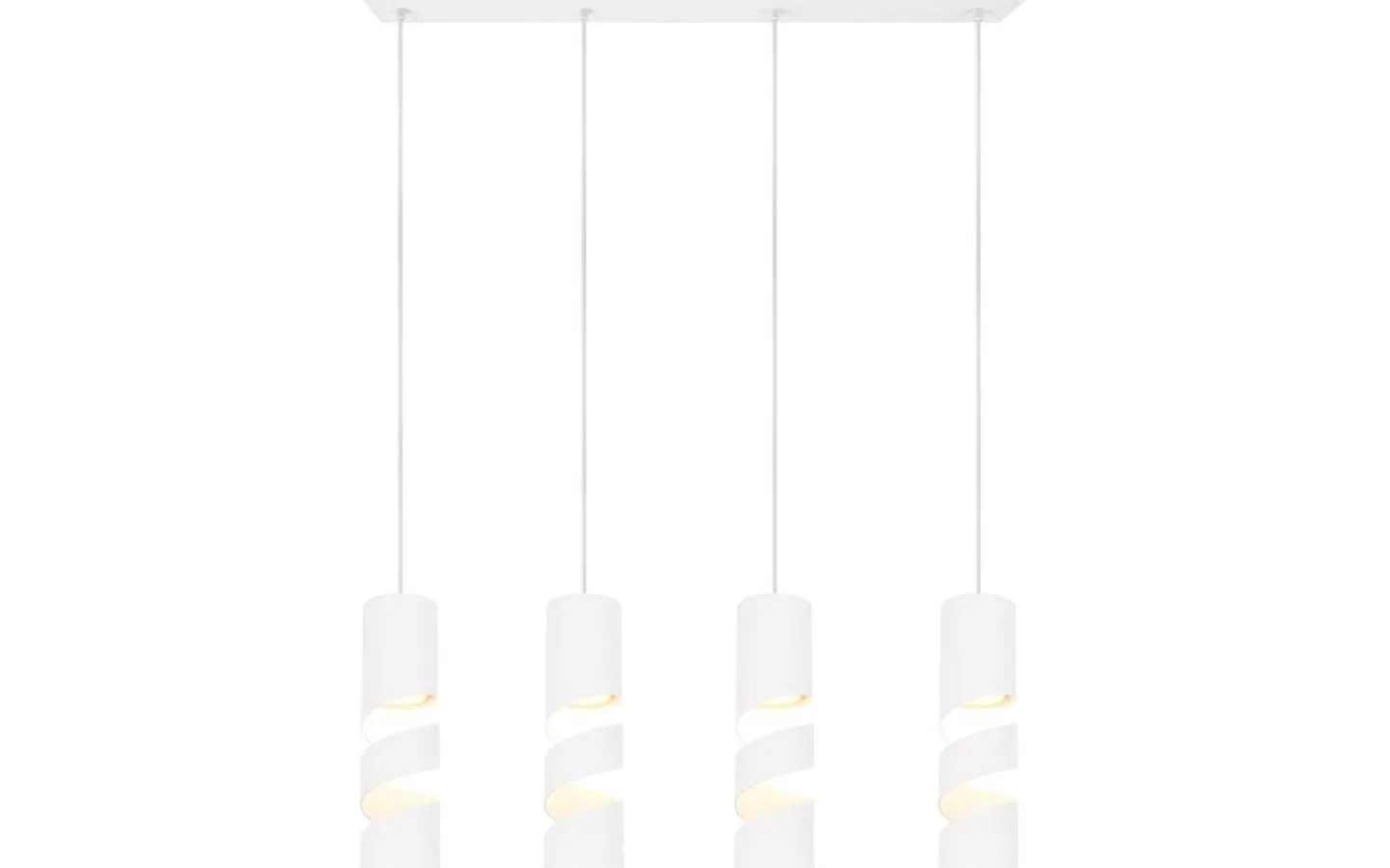 Avlånga Taklampor<Trio Lighting Stream Takpendel 4-delad GU10 matt vit