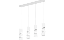 Avlånga Taklampor<Trio Lighting Stream Takpendel 4-delad GU10 matt vit