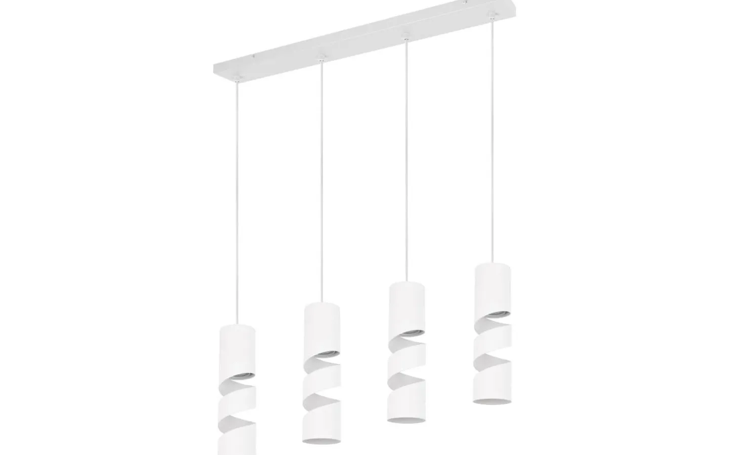 Avlånga Taklampor<Trio Lighting Stream Takpendel 4-delad GU10 matt vit